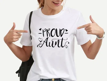 Didžiuojamės, Teta Moterims 100% Medvilnės Drabužius 2019 Naujas Harajuku Mados Spausdinti Marškinėlius Grafinis T-Shirts Femme Lašas laivybos viršūnės
